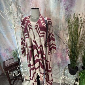 📌Crystal-Kobe Wear It Your Way! Waterfall Open Knit Duster Cardigan